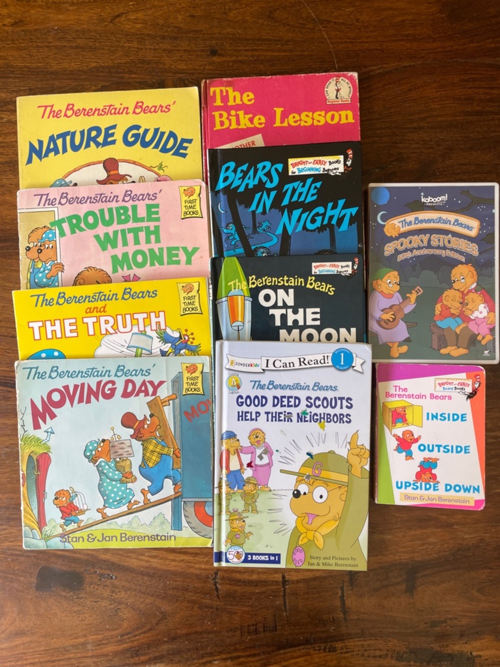 10 Berenstain Bears Mixed Bundle Lot of Books + DVD; Vintage + Newer Berenstein
